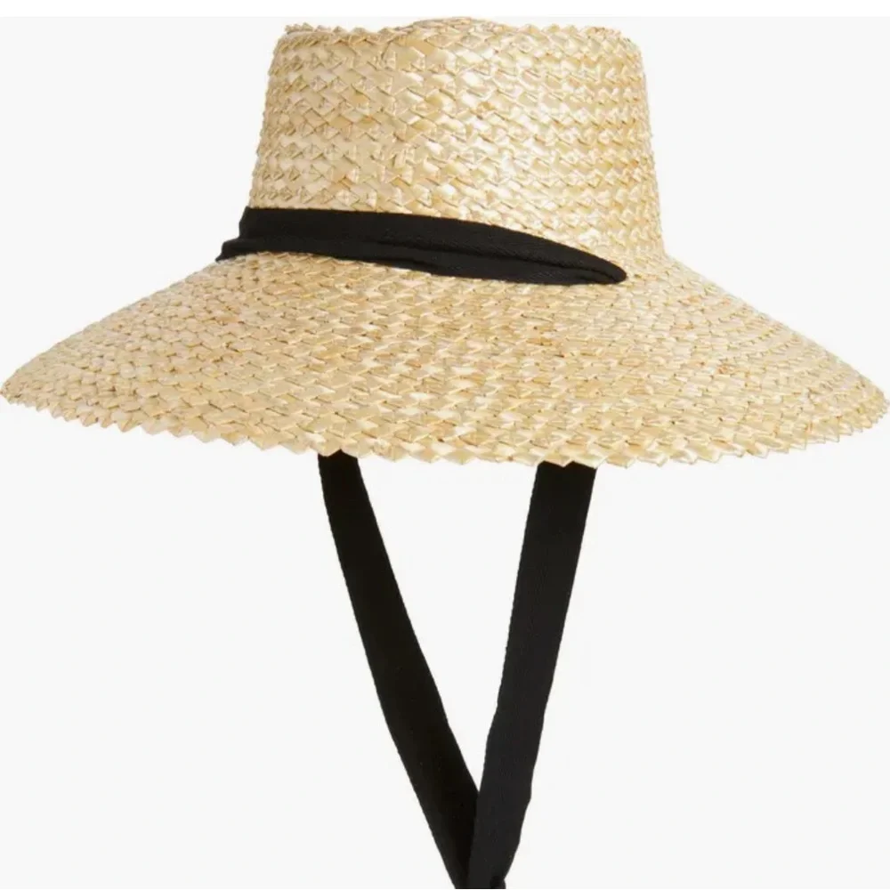 Lack Of Color Natural Straw Hat with Black Ribbon - Picture 1 of 5